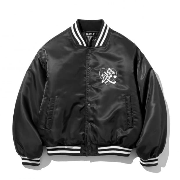 패슬 러브 사인 바시티 자켓