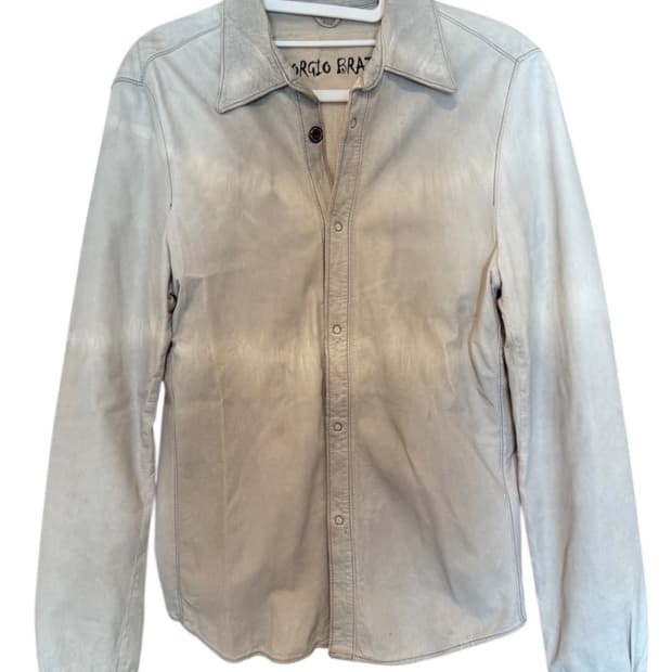 조르지오 브라토 레더 셔츠