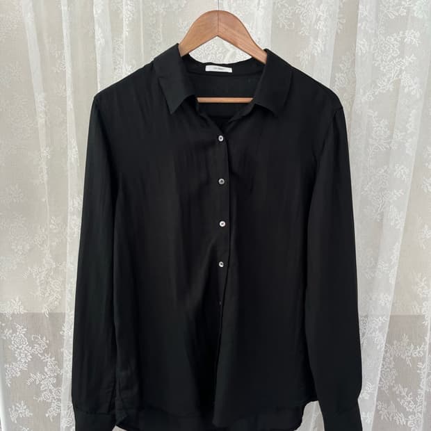 제평) 플라이어웨이 비스코스 셔츠 블랙