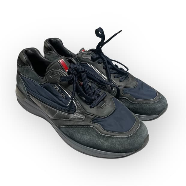 270) 프라다 스포츠 스웨이드 나일론 스니커즈