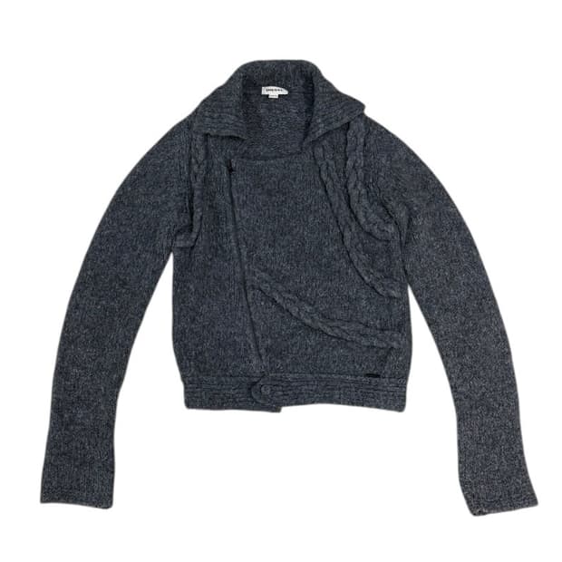 디젤 니트 집업 자켓