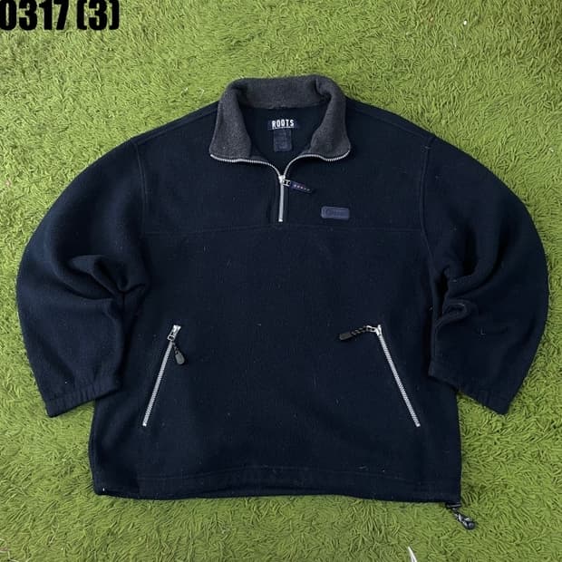 루츠캐나다 플리스 반집업 상의