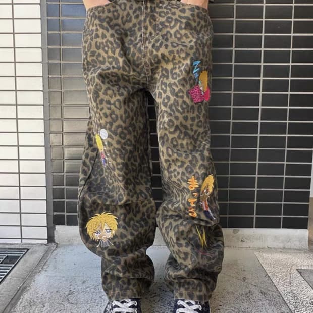 Srrybabe 호피 팬츠 