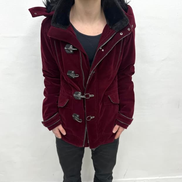 Semantic design velvet fur jacket