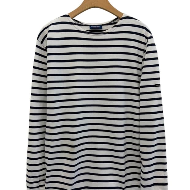 세인트제임스 롱슬리브 화이트&네이비 (S)