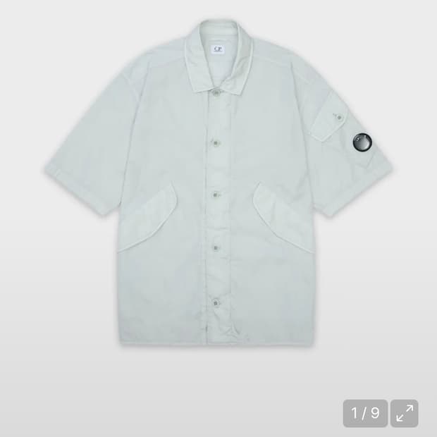 C.P.Company 크롬 R 오버셔츠 재킷 블루 폭스 M 새상품