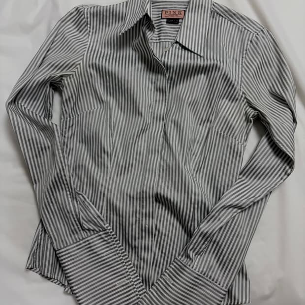 PINK 스트라이프 y2k 셔츠