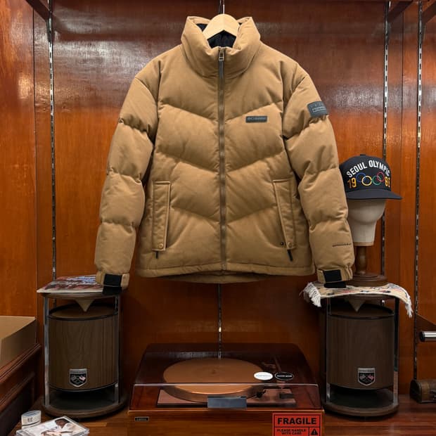 콜롬비아 코듀로이 구스다운 패딩자켓 [ 95-100 ]