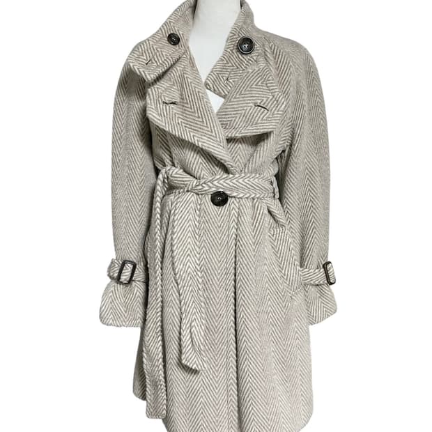 MAX&Co. 막스앤코 헤링본 코트 베이지