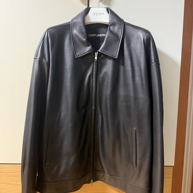 도프제이슨 오버핏 램스킨 싱글 자켓 L