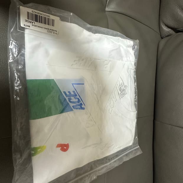 팔라스 레인보우 봉 롱슬리브 화이트 라지