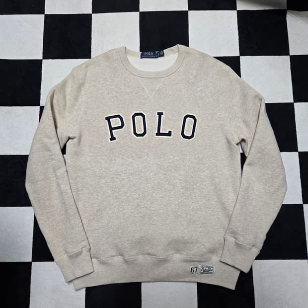 S 폴로랄프로렌 스펠아웃 스웻셔츠 오트밀