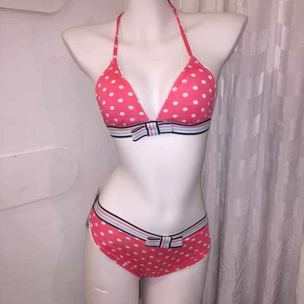 Juicy Couture 쥬시꾸뛰르 히메갸루 핑크 도트 비키니