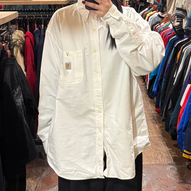 [HI] Carhartt 칼하트 긴팔셔츠 화이트