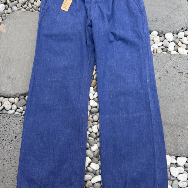1970s FRENCH WORK DENIM WIDE 데님 프렌치워크팬츠