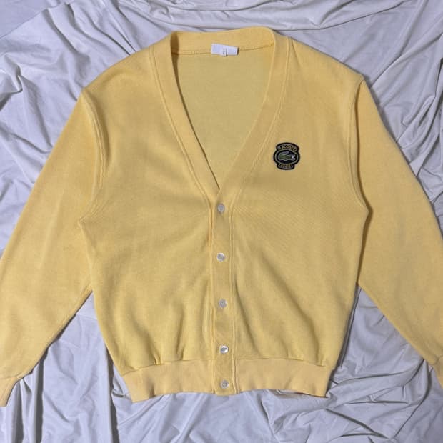 라코스테 코튼 니트 가디건