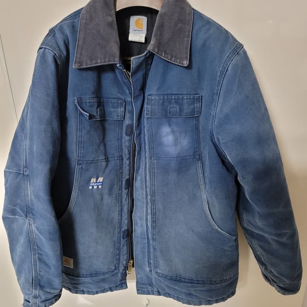 칼하트 데님 빈티지워싱 디트로이드 웍스 자켓 46표기 105정사이주