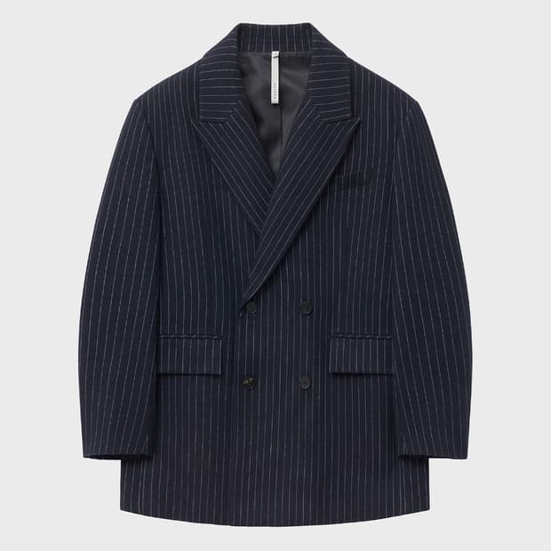 노이어 kkst 오버핏 더블 브레스트 자켓 셋업