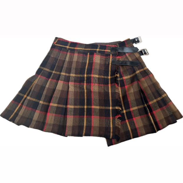 Sculptor 체크  플리츠스커트