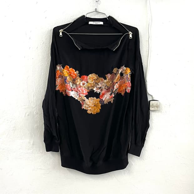 지방시 2015SS 리카르도 티시 실크 플로럴 스웨트 셔츠