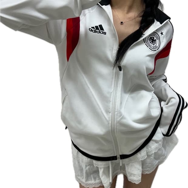 아디다스 독일 국대 13/14유니폼 화이트 트랙탑 희귀져지(90)