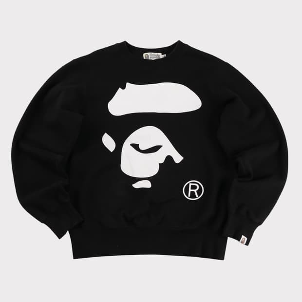 [M] 베이프 빅 사루페이스 맨투맨