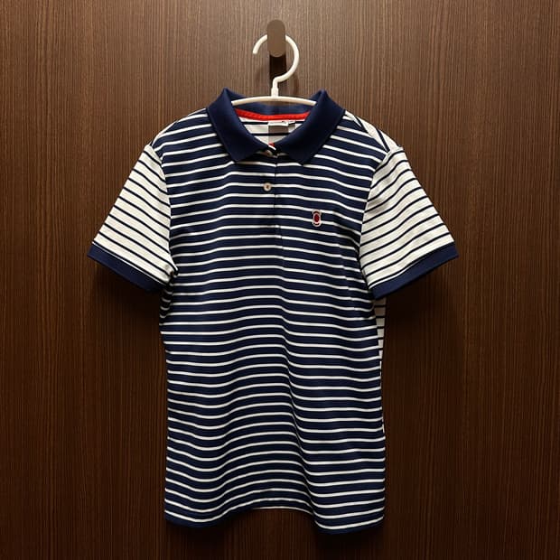 와이드앵글 반팔 카라티셔츠 