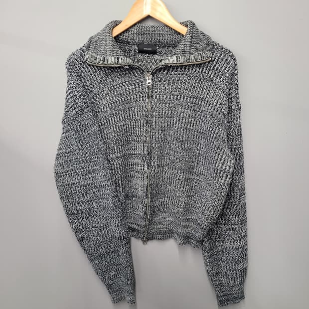 Noiago 노이아고 하이넥 2way 니트 집업