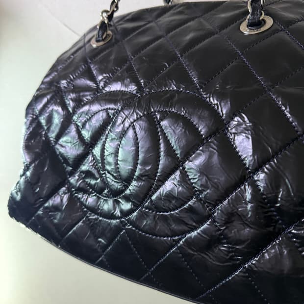 샤넬 마틀라세 빈티지 송아지가죽 숄더백