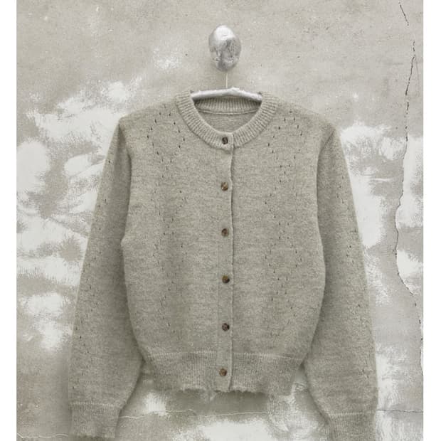 Youth 펀칭니트 가디건