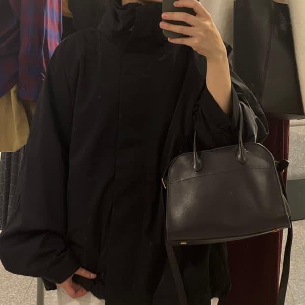 [L] 아르켓 arket 라인 윈드 브레이커 블랙