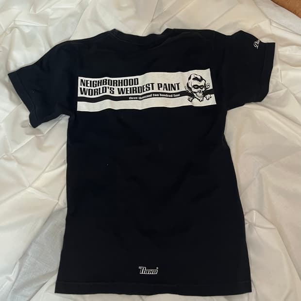 네이버후드 스컬 그래픽 티셔츠