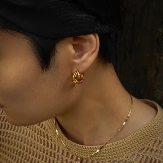 콜드프레임 GORDIAN BOLD KNOT 이어링