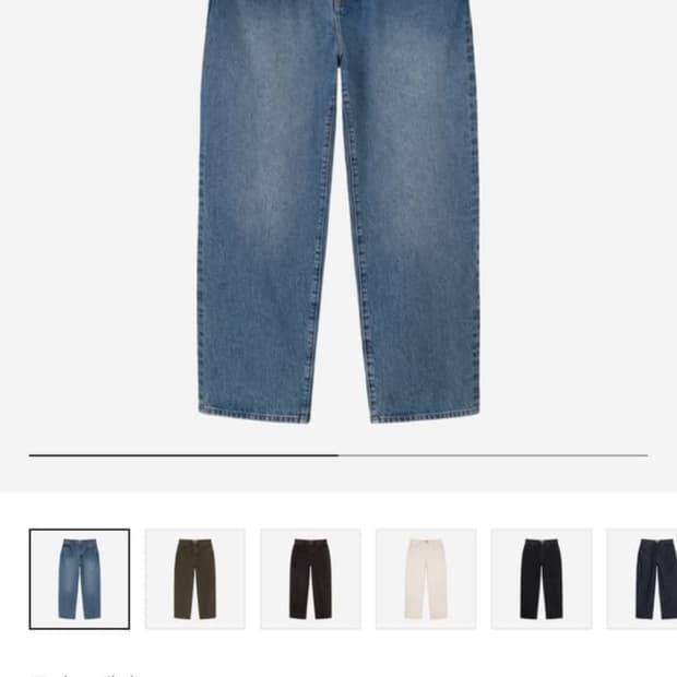 스투시 빅올진 워시드블루 34