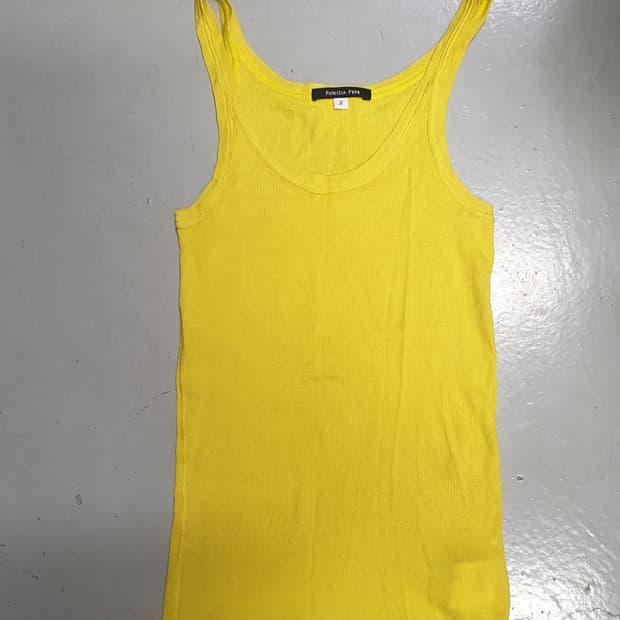 PATRIZIA PEPE 옐로우 런닝 탱크탑