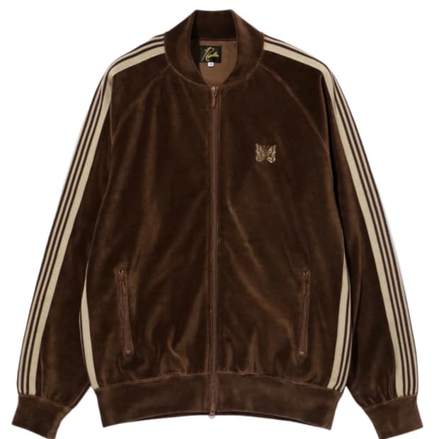 니들스 트랙 자켓 벨루어 브라운