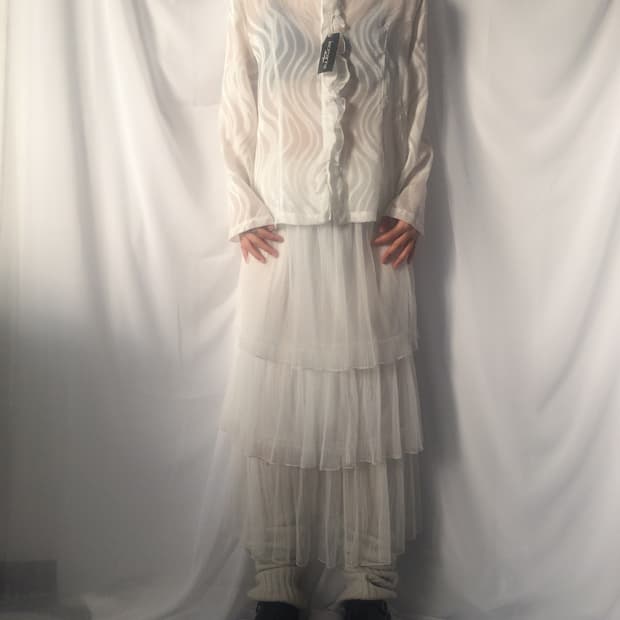 Pattern see through jacket