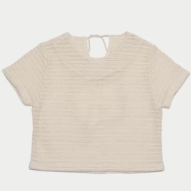 유제 yuje Reversible Crop Blouse