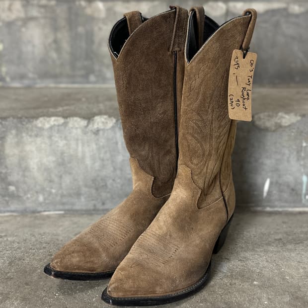 00's OG 토니라마 러프아웃 스웨이드 웨스턴 부츠 카우보이 부츠