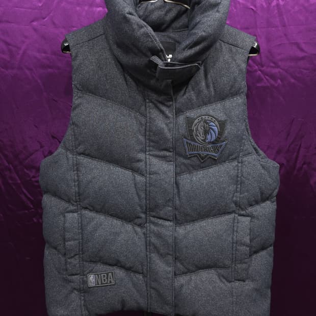 NBA 여성 매버릭스 덕다운 패딩 조끼 XS(S)