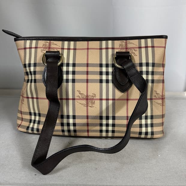 빈티지 버버리 노바체크 솔뎌백