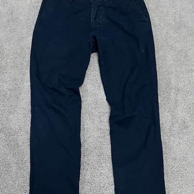 (32/30) 폴로 슬림핏 치노팬츠 네이비