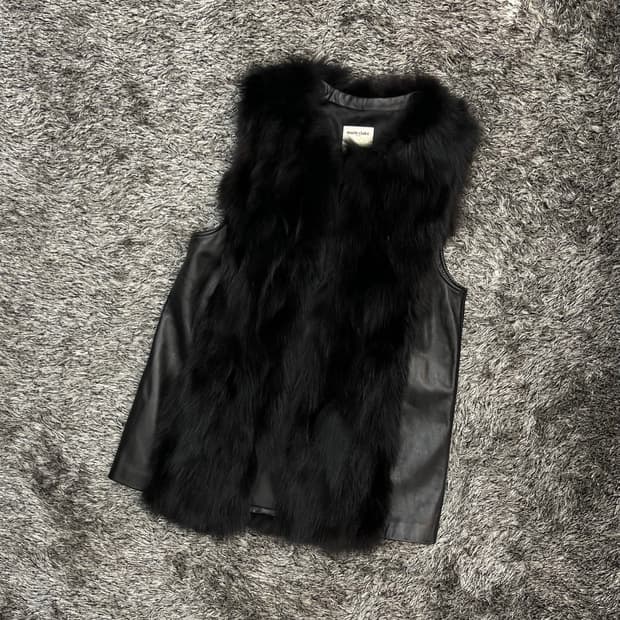 마리끌레르 여성 양가죽 여우털 베스트 (40) 66