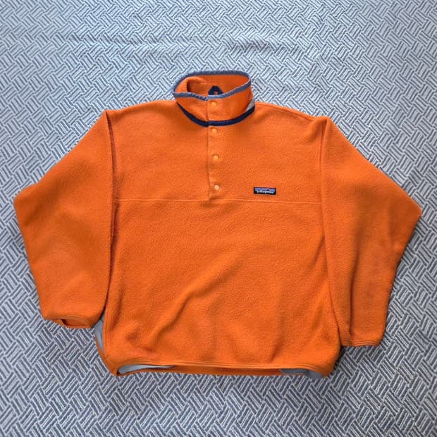 (S/~55)파타고니아 02s Kids XL 오렌지 신칠라 플리스