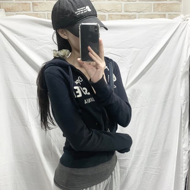 홀리스터 후드집업,네이비,XS