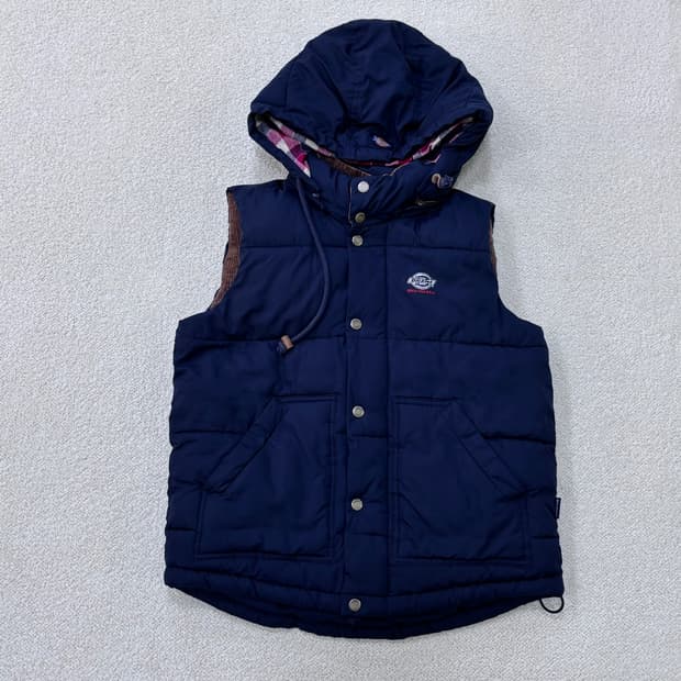 S 디키즈 후드 패딩 조끼 0310E