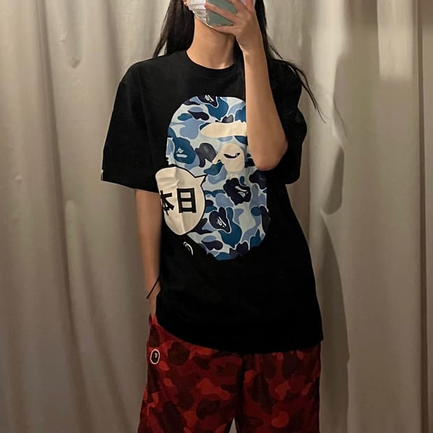 베이프 BAPE 빅에이프 반팔티셔츠