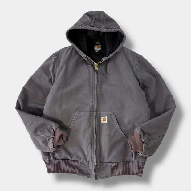 칼하트 usa 90's 오버핏 j140 스톤그레이 액티브 후드 자켓