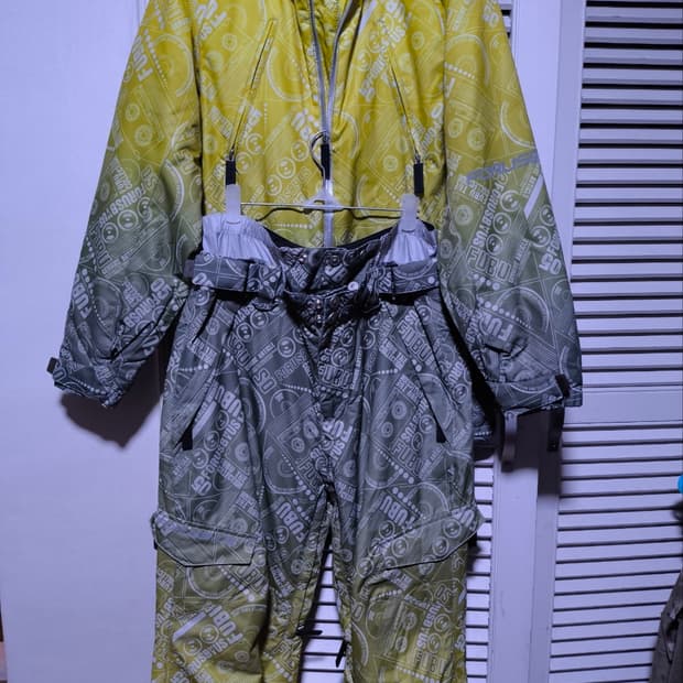 XS 후부 스키복 보드복 상하의세트