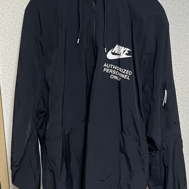 나이키 NSW 우븐 아노락 바람막이 블랙 XL